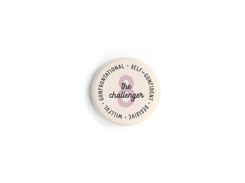 Enneagram Button Magnet – 8 The Challenger