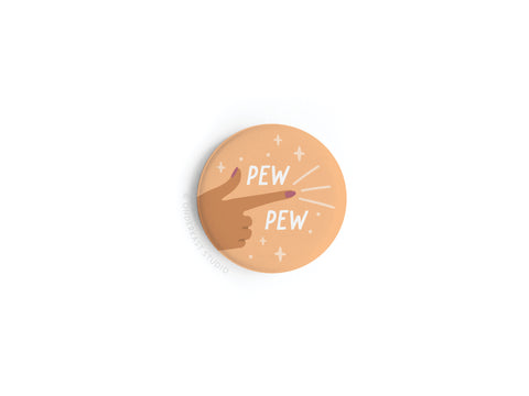 Pew Pew Button Magnet