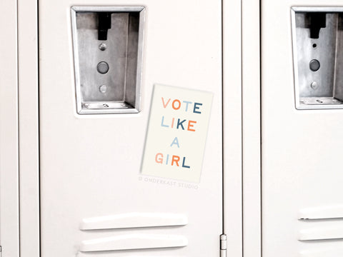 Vote Like a Girl Refrigerator Magnet