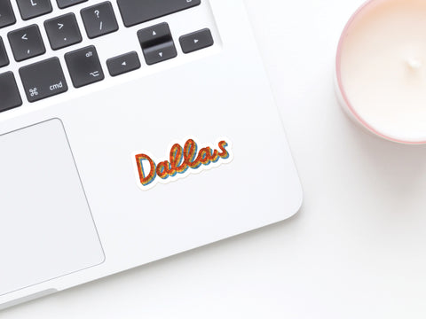 Dallas Glitter Sticker