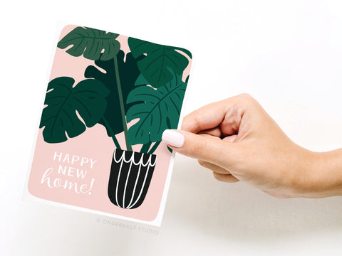 Happy New Home! House Plant Greeting Card