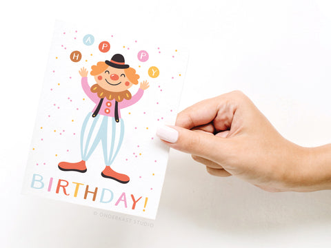 Happy Birthday! Clown Greeting Card