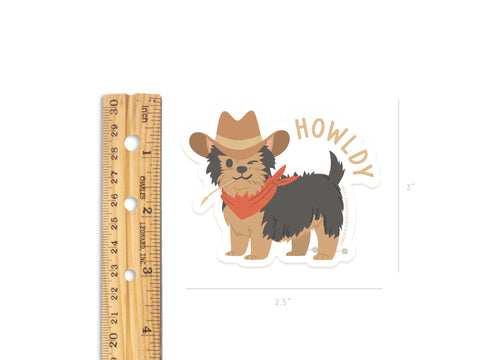Howldy Sticker