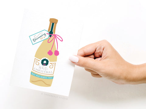 Dreaming of a White Christmas Greeting Card