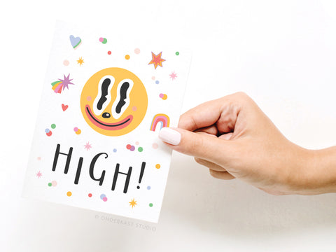 High! Greeting Card