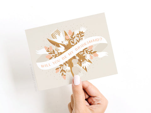 Will You Be My Bridesmaid Greeting Card