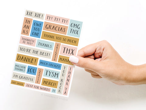 Various Thanks Greeting Card