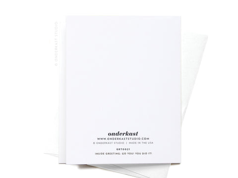 Congrats! Colorblocks Greeting Card