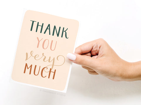 Thank You Very Much Greeting Card