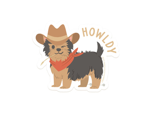 Howldy Sticker
