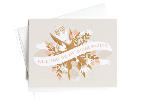Will You Be My Bridesmaid Greeting Card
