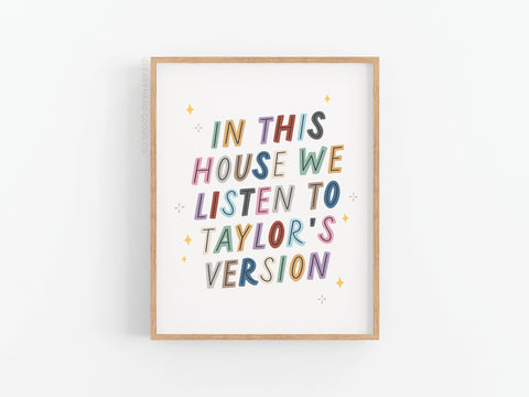 Taylor’s Version Art Print