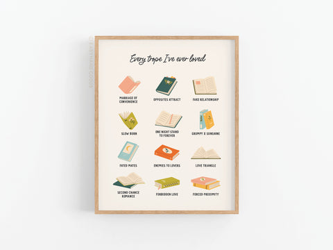 Every Trope I've Ever Loved Art Print
