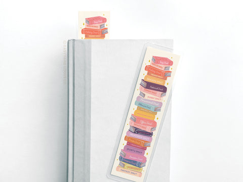 Smut Book Stack Laminated Bookmark - Onderkast Studio