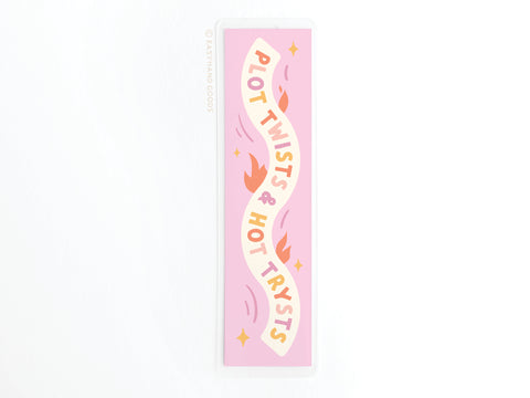 Plot Twists & Hot Trysts Laminated Bookmark