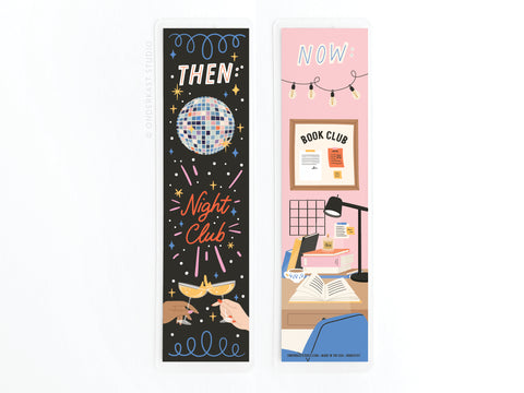 Clubs Then and Now Laminated Bookmark