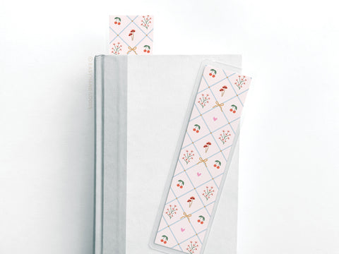 Coquette Pattern Laminated Bookmark