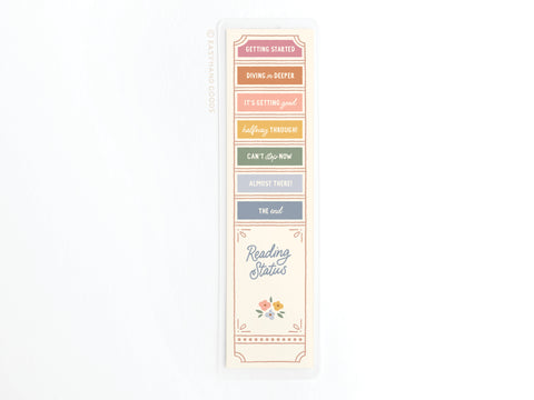 Reading Status Laminated Bookmark