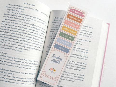 Reading Status Laminated Bookmark - Onderkast Studio
