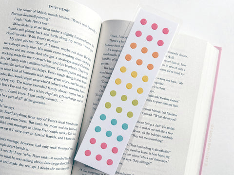 Button Candy Laminated Bookmark - Onderkast Studio