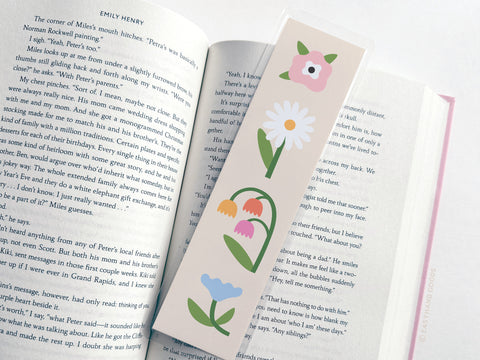 Wildflowers Laminated Bookmark
