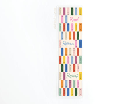 Read Return Repeat Laminated Bookmark