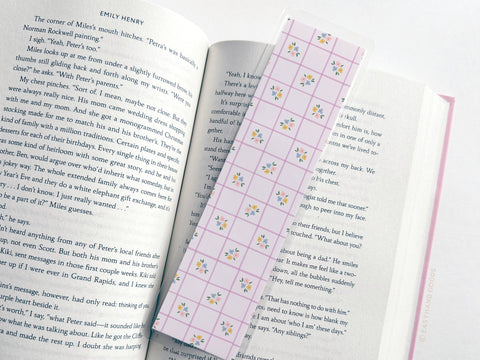Cottagecore Dainty Florals Laminated Bookmark