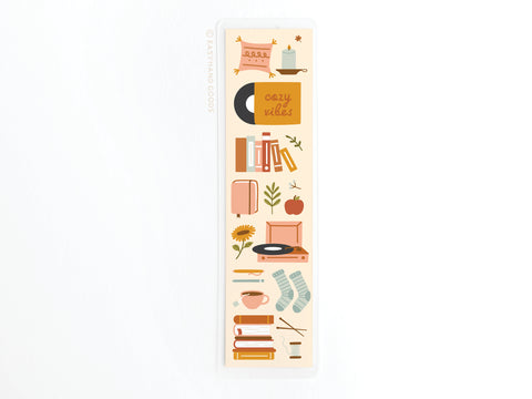 Cozy Vibes Laminated Bookmark