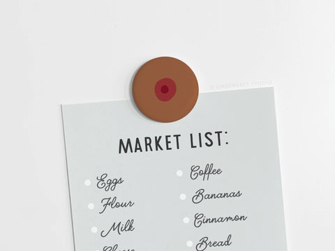 Boob Button Magnet – Dark