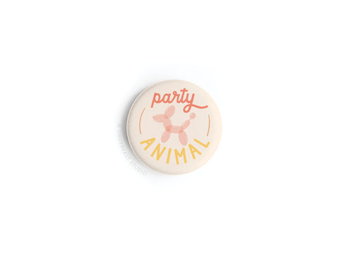 Party Animal Button Magnet