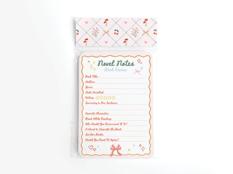 Coquette Novel Notes Book Review Card Set