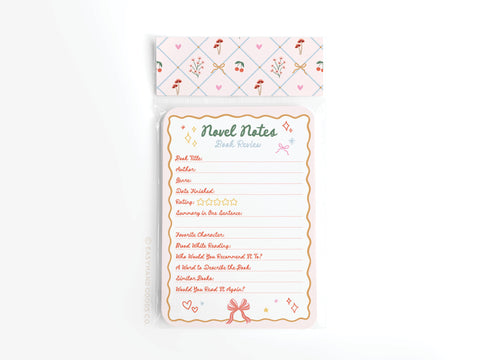 Coquette Novel Notes Book Review Card Set