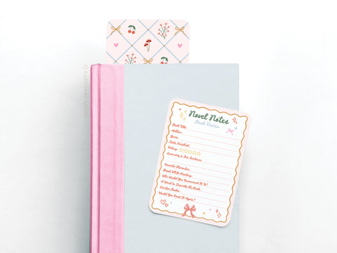 Coquette Novel Notes Book Review Card Set
