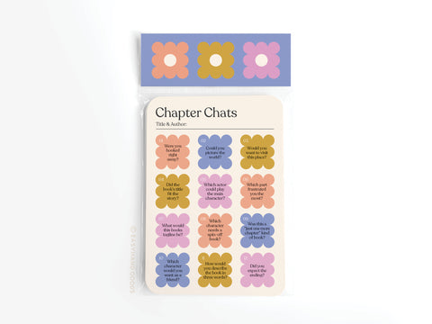 Chapter Chats Book Review Card Set