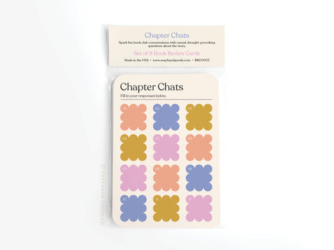 Chapter Chats Book Review Card Set - Onderkast Studio