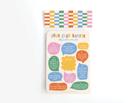 Book Club Banter Book Review Card Set