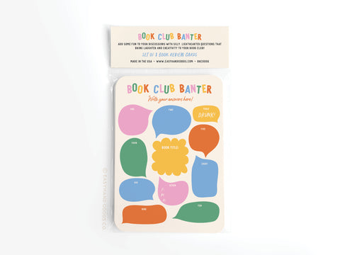Book Club Banter Book Review Card Set - Onderkast Studio