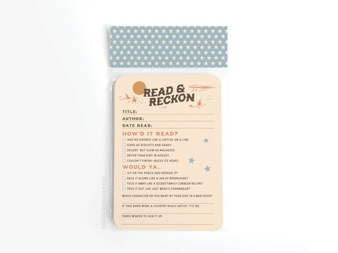 Read & Reckon Book Review Card Set