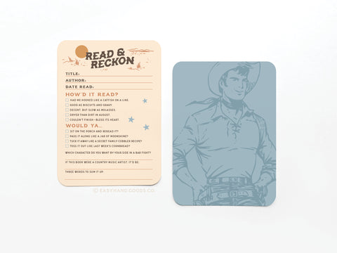 Read & Reckon Book Review Card Set - Onderkast Studio
