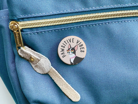 Pawsitive Vibe Dog Button