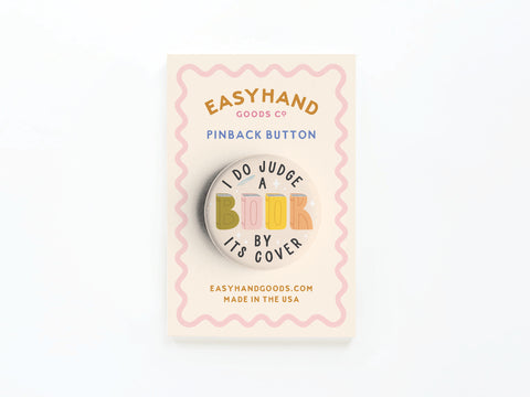 I DO Judge a Book By Its Cover Button