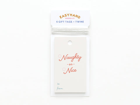 Naughty or Nice Gift Tag