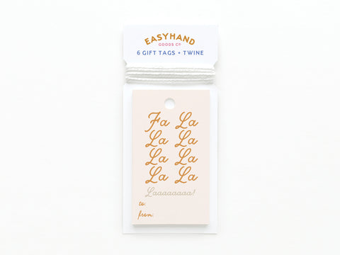 Fa La La Gift Tag