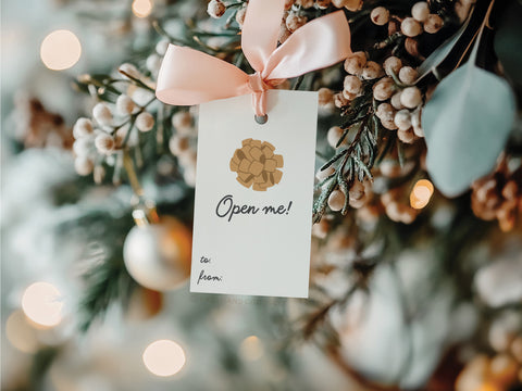 Open Me Bow Gift Tags