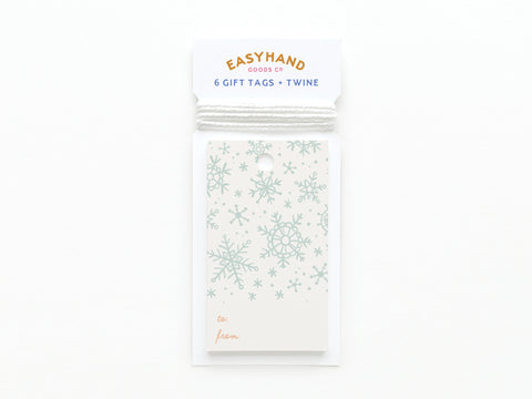 Snowflakes Gift Tag