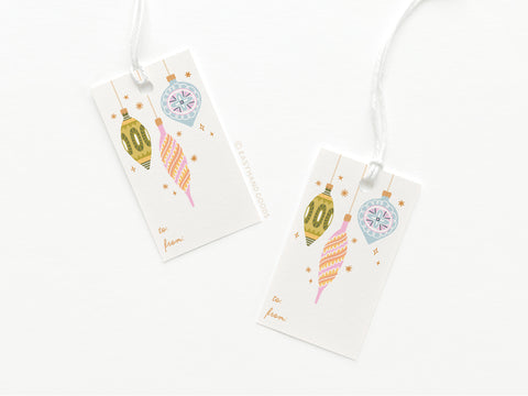 Mod Ornaments Gift Tag