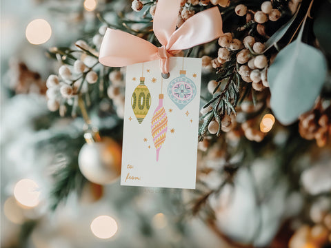 Mod Ornaments Gift Tags