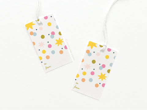 Confetti Gift Tag