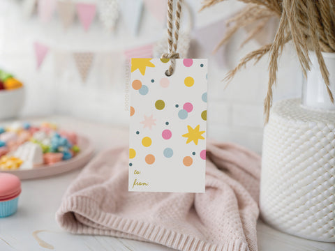 Confetti Gift Tag