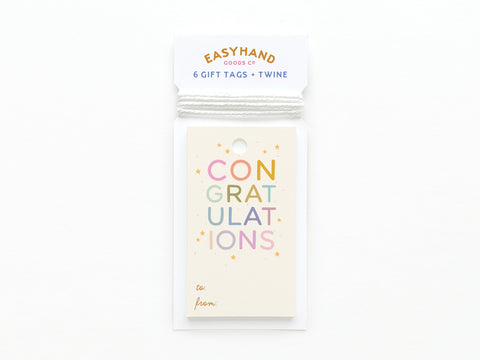 Colorful Congratulations Gift Tag
